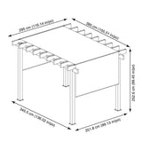 10' x 13' Yamba Aluminum Pergola - Black