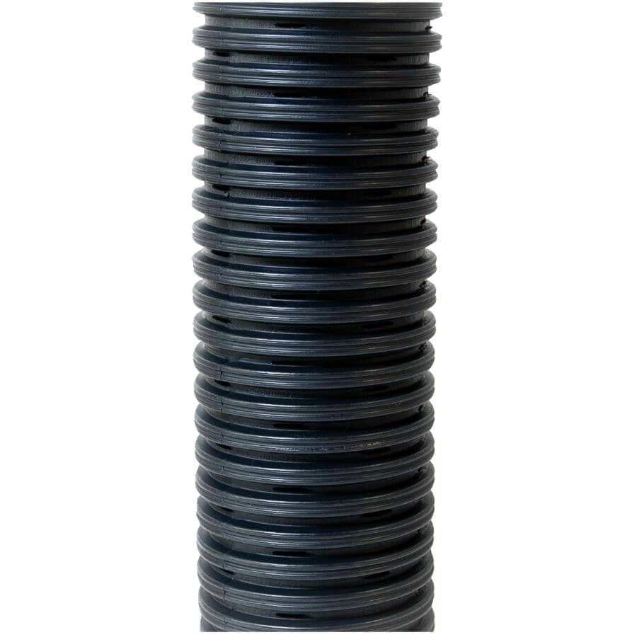 4" x 10' Perforated Poly Drain Pipe
