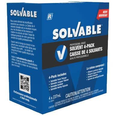 Professional Grade Solvent Starter Kit - 4 Pack