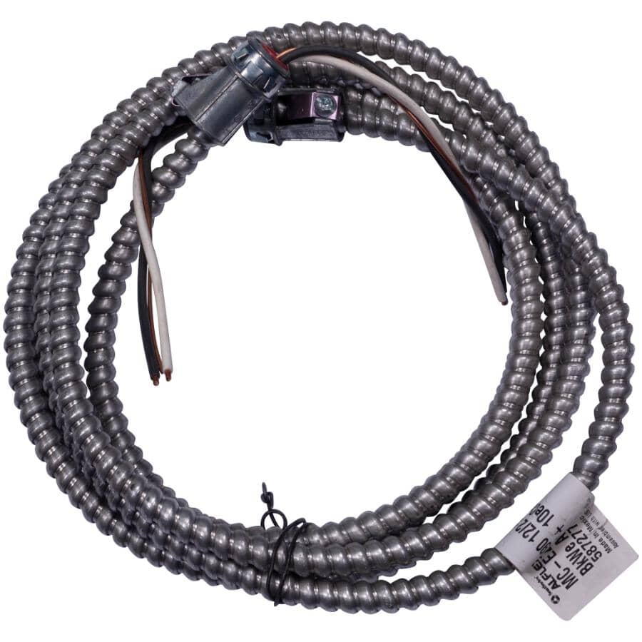 10' 12/2 AC-90 Armored Electrical Cable