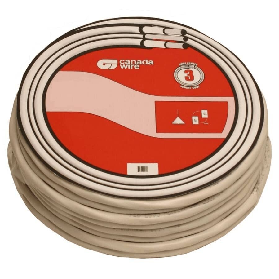 20M White 14/3 NMD-90 Copper Wire