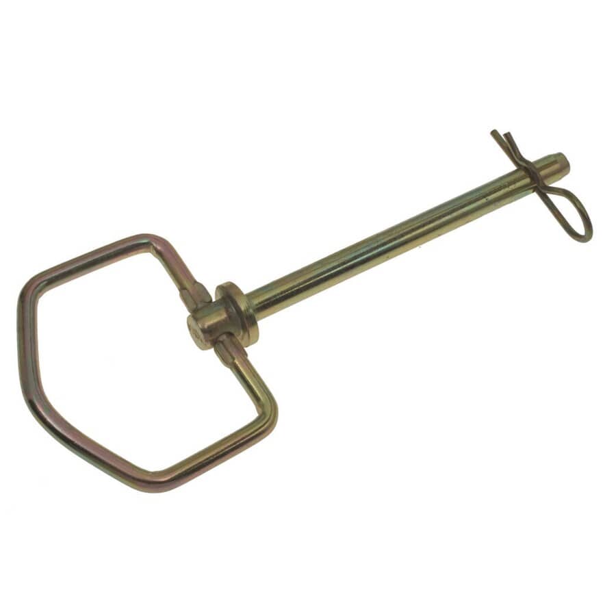 Forged Head Swivel Handle Hitch Pin with Clip - 3/8" x 4-1/4"