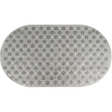 Vinyl Bubble Bath Tub Mat - Grey, 15" x 27"