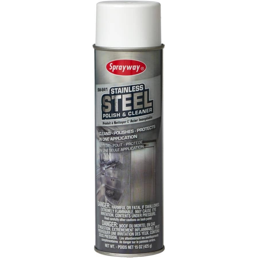 Stainless Steel Aerosol Polish & Cleaner - 15 oz