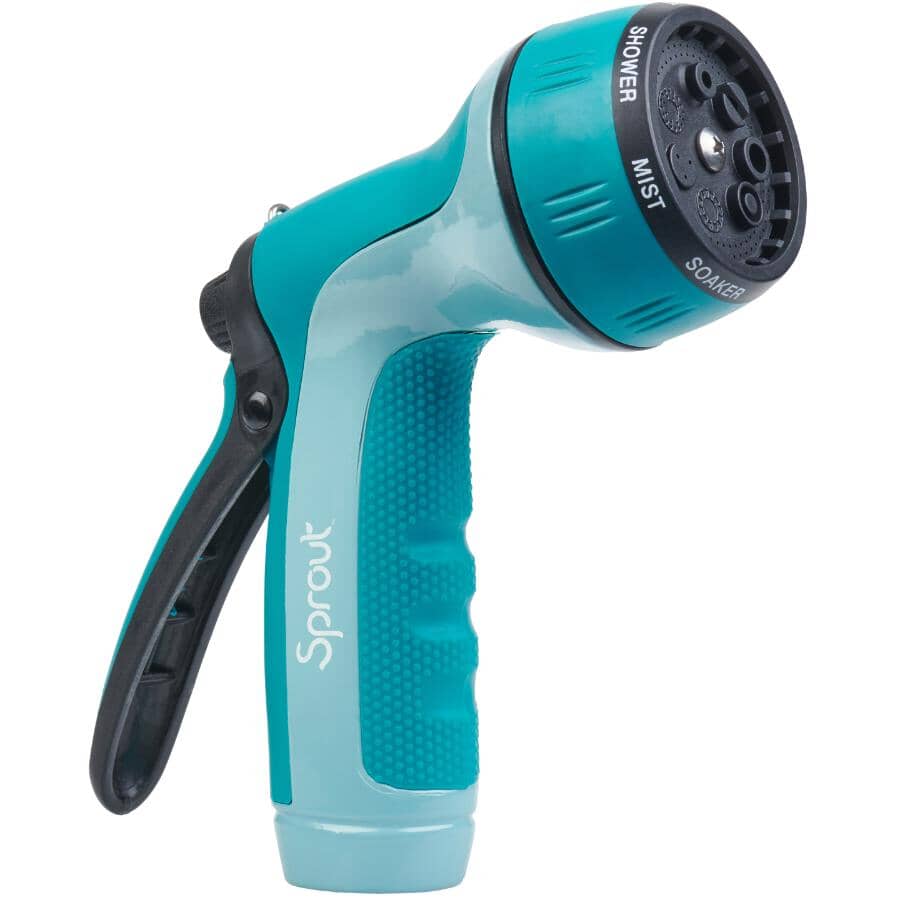 7 Pattern Spray Nozzle and Adjustable Tip Nozzle Set - Green