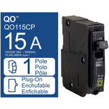 Single Pole Circuit Breaker - 15 Amp Plug-On