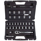 1/4" & 3/8" Drive Mechanic's Socket Set - 40 Piece, with Case