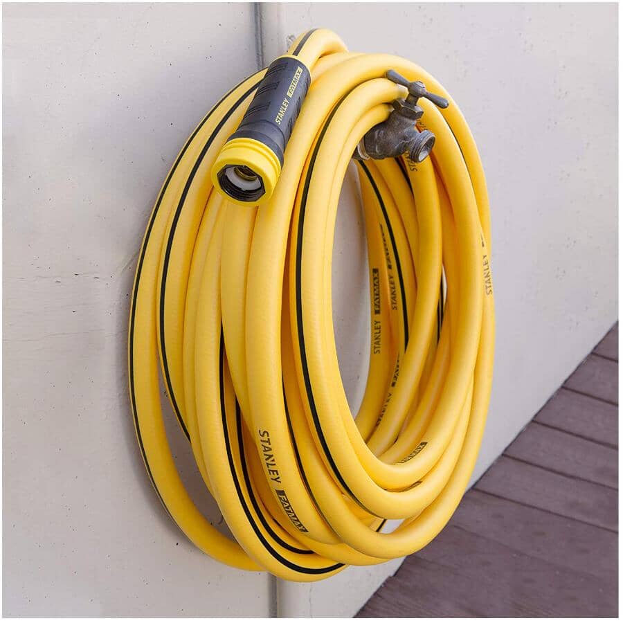 60' FATMAX Pro Grade Garden Hose with 8 Pattern Nozzle