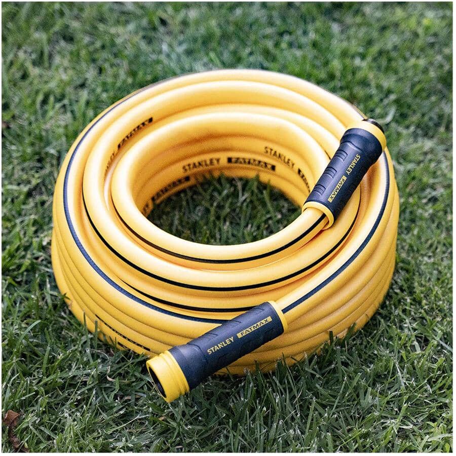 60' FATMAX Pro Grade Garden Hose with 8 Pattern Nozzle