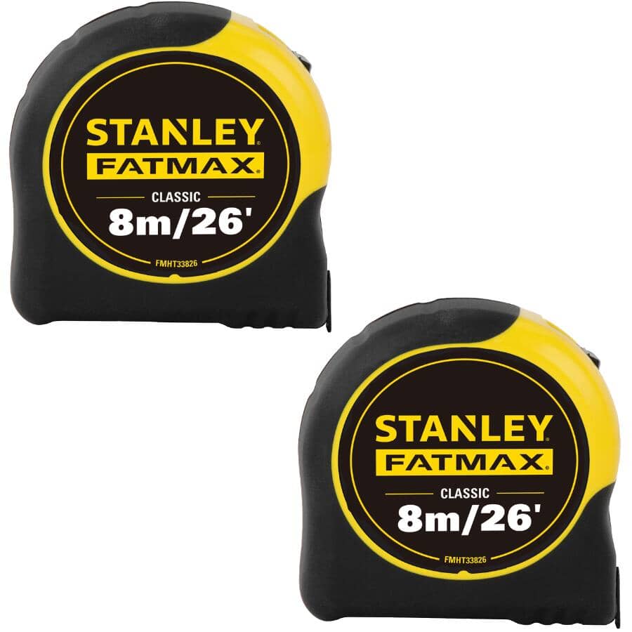 8M/26' FatMax Classic Tape Measure - 2 Pack