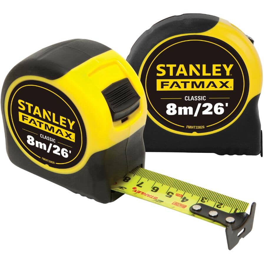 8M/26' FatMax Classic Tape Measure - 2 Pack