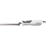 Electric Knife with Offset Blades - White