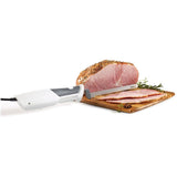 Electric Knife with Offset Blades - White