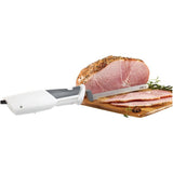 Electric Knife with Offset Blades - White