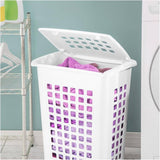 Lift-Top Laundry Hamper - White, 19" x 22"