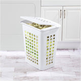 Lift-Top Laundry Hamper - White, 19" x 22"