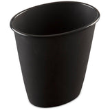 Oval Vanity Wastebasket - Black, 5.7 L