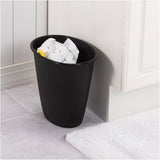 Oval Vanity Wastebasket - Black, 5.7 L