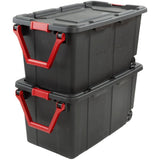Storage Box - with Wheels & Handle, Black, 151 L
