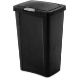 Touch-Top Garbage Can - Black, 49 L