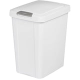 Touch-Top Garbage Can - White, 28 L