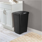 Touch-Top Garbage Can - Black, 49 L