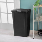 Touch-Top Garbage Can - Black, 49 L