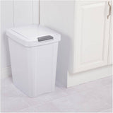 Touch-Top Garbage Can - White, 28 L