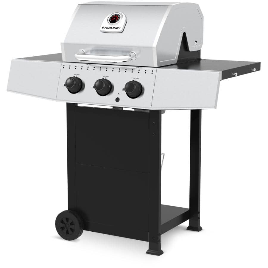 3 Burner Propane BBQ Cart - 30,000 BTU