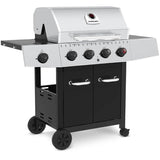 4 Burner Propane BBQ - 42,000 BTU, with Side Burner