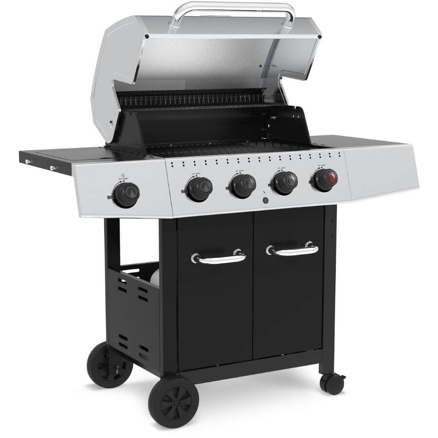 4 Burner Propane BBQ - 42,000 BTU, with Side Burner