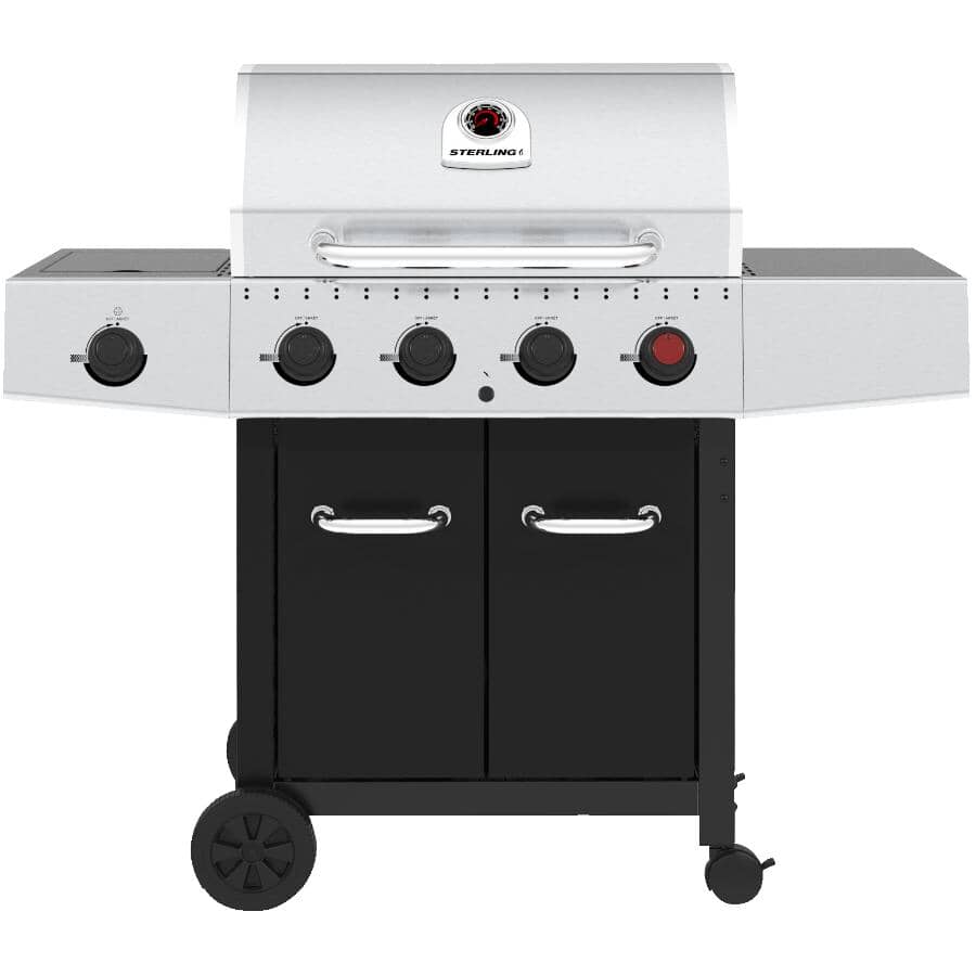 Flame 440 Natural Gas BBQ - 4 Burner + Side Burner
