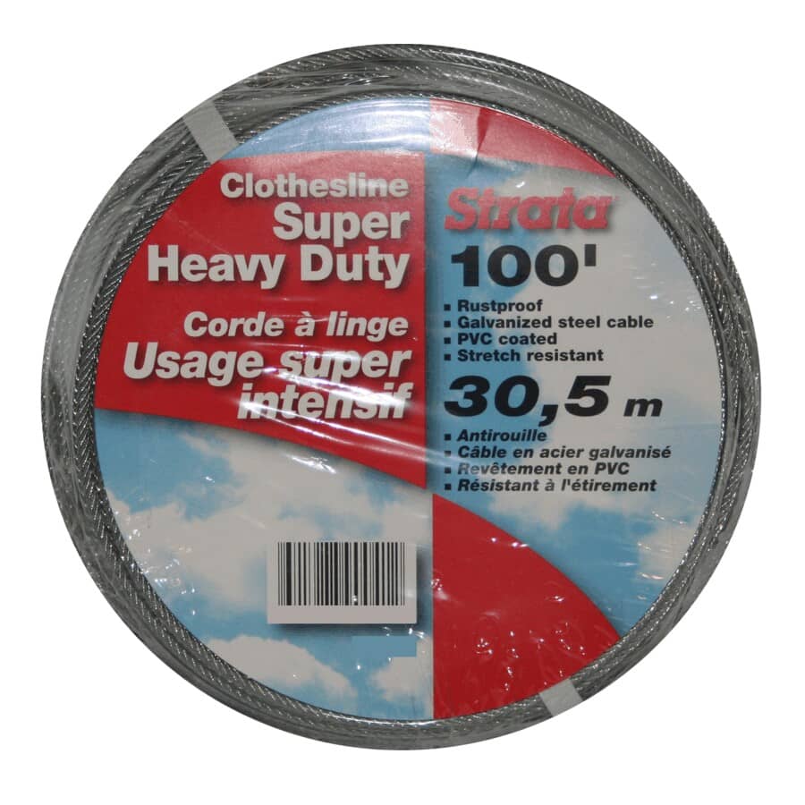 PVC Durable Clothesline - 3/16" x 100'