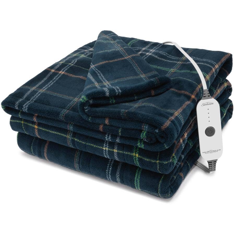 Heated Electric Throw - Belfast Plaid