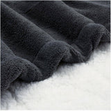 Microplush Sherpa Electric Heated Throw, Dark Shadow - 50" x 60"