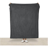 Microplush Sherpa Electric Heated Throw, Dark Shadow - 50" x 60"