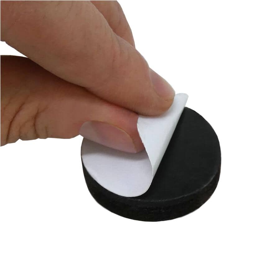 1" Round Super Sliders Felt Pads with Gorilla Glue Technology, Brown - 48 Pack