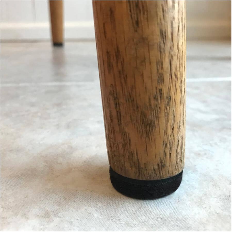 1" Round Super Sliders Felt Pads with Gorilla Glue Technology, Brown - 48 Pack