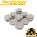 1" Super Sliders Felt Pads with Gorilla Glue Technology, Beige - 16 Pack