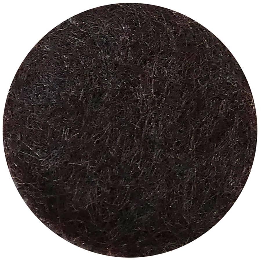 3/4" Round Felt Pads with Gorilla Glue Technology, Brown - 16 Pack