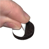 3/4" Round Felt Pads with Gorilla Glue Technology, Brown - 16 Pack