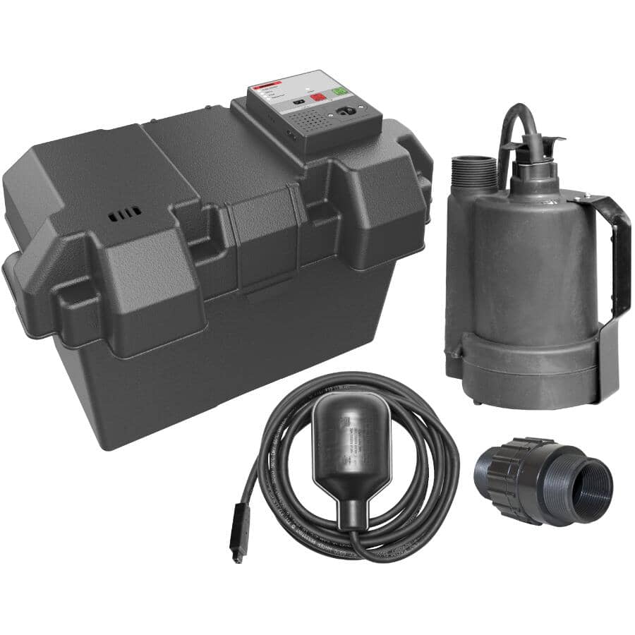 12V Emergency Back Up Sump Pump