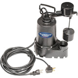 1/3 HP Submersible Cast Iron Sump Pump - with Vertical Float Switch