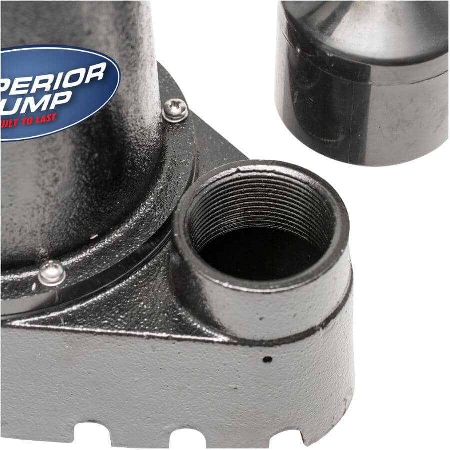 1/3 HP Submersible Cast Iron Sump Pump - with Vertical Float Switch