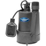 1/3 HP Submersible Thermoplastic Sump Pump - with Tethered Float Switch
