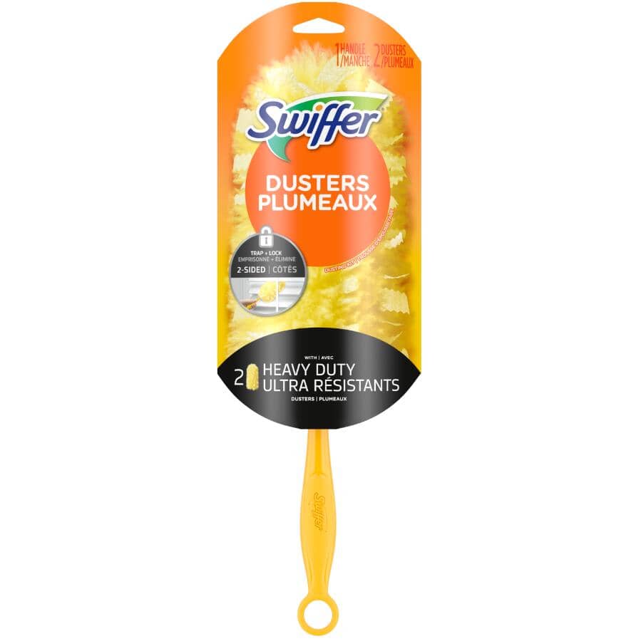 360 Degree Disposable Dusters with Handle - 2 Pack