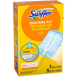 One-Sided Disposable Dusters with Handle - 5 Pack