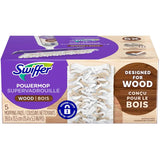 PowerMop Wood Mopping Pad Refills - 5 pack
