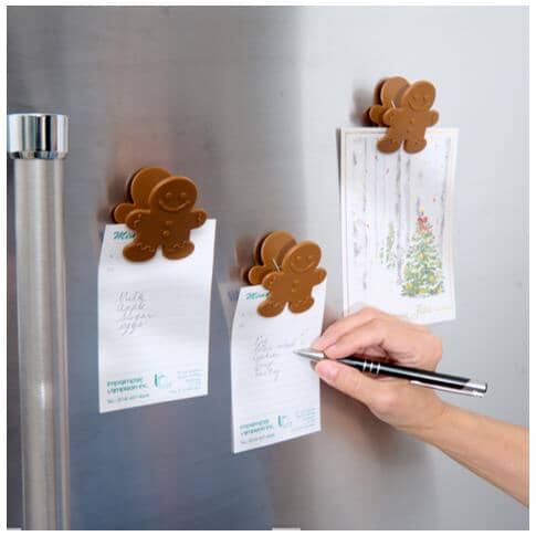 Magnetic Bag Clips - Gingerbread, 3 Pack