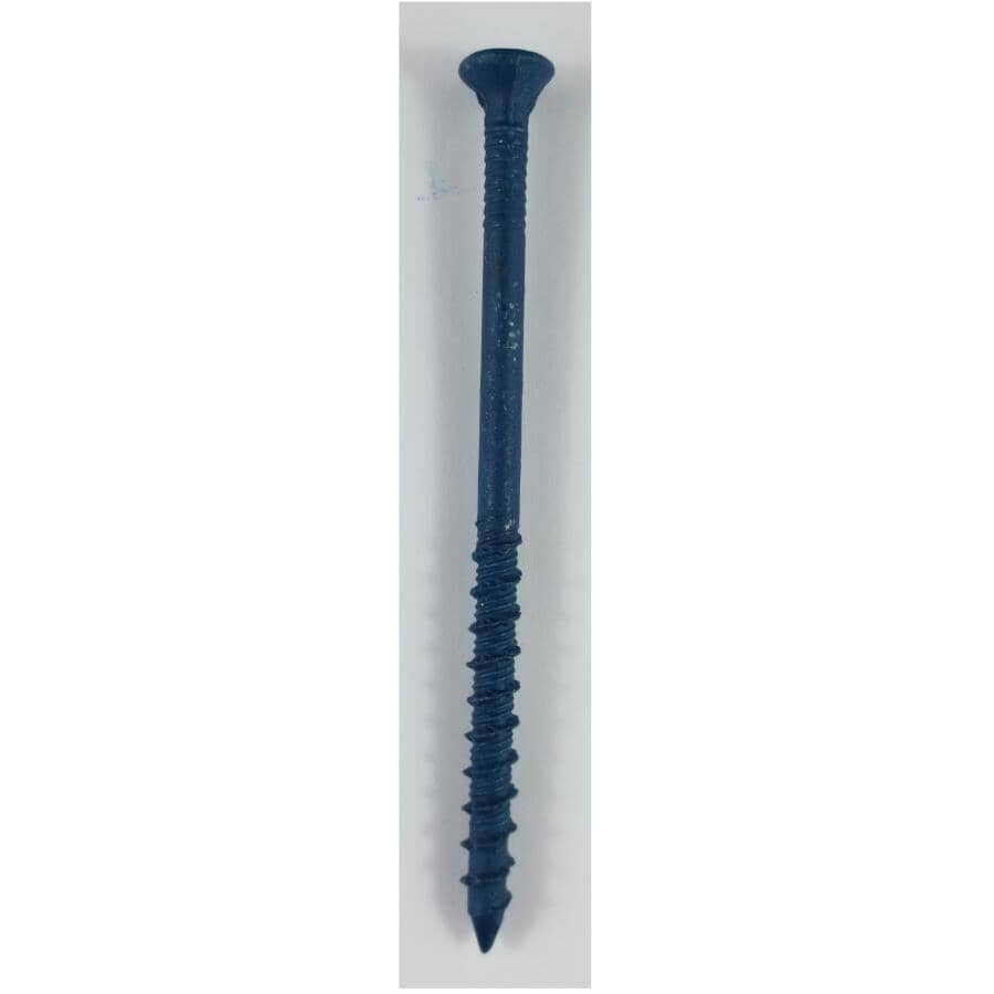 100 Pack 1/4" x 3-1/4" Flat Head Concrete Screws, with Drill Bit